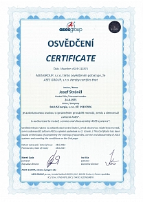 Dražice certifikát