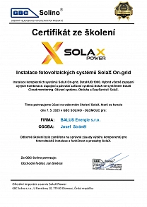 Dražice certifikát